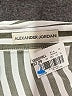Alexander Jordan 100% Rayon Stripes Green Long Sleeve Button-Down Shirt Size M - photo 7
