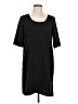 Agnes B. 100% Polyester Solid Black Casual Dress Size EU (FR) 42 / US 10 - photo 1