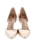Sam Edelman 100% Leather Metallic Ivory Heels Size 8 - photo 2