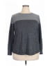 Style&Co Color Block Gray Pullover Sweater Size 2X - photo 1