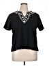 Cathy Daniels 100% Cotton Black Short Sleeve Top Size 1X - photo 1