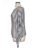 Lagaci 100% Polyester Chevron-herringbone Silver Long Sleeve Blouse Size XL - photo 5