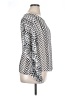 Lagaci 100% Polyester Chevron-herringbone Silver Long Sleeve Blouse Size XL - photo 4