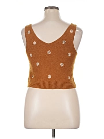 Madewell Floral-Embroidered V-Neck Sweater Tank (view 2)