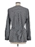 Notations Stripes Gray Long Sleeve Blouse Size M - photo 2