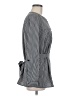 Notations Stripes Gray Long Sleeve Blouse Size M - photo 4