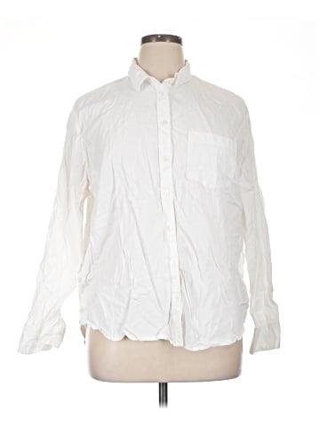 Madewell Side-Button Oversized Ex-Boyfriend Shirt (view 1)