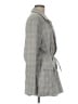 Free People Checkered-gingham Gray Blazer Size M - photo 4