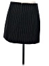 Madewell Stripes Black Wool Skirt Size 00 - photo 2