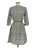 Indulge 100% Polyester Chevron-herringbone Black Casual Dress Size M - photo 2