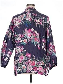 Johnny Was Long Sleeve Silk Top (view 2)