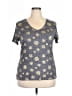Apt. 9 Stars Gray Short Sleeve T-Shirt Size XXL - photo 1