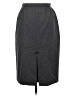 Aquascutum 100% Wool Solid Gray Wool Skirt Size 6 - photo 2