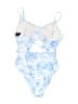 Hurley Print Blue One Piece Swimsuit Size XL - photo 2