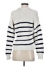 LC Lauren Conrad 100% Polyester Stripes White Pullover Sweater Size XS - photo 2