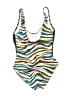 DKNY Print Blue One Piece Swimsuit Size 8 - photo 2