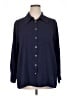 ModCloth 100% Polyester Polka Dots Blue 3/4 Sleeve Blouse Size 1X - photo 1