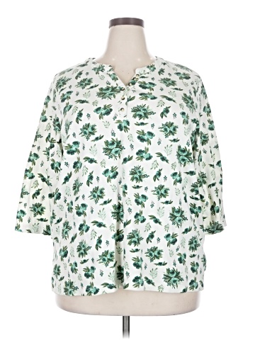 Blair 3/4 Sleeve Button-Down Shirt (view 1)