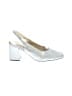 Bellini 100% Leather Metallic Silver Heels Size 9 1/2 - photo 1
