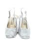 Bellini 100% Leather Metallic Silver Heels Size 9 1/2 - photo 2