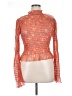 Free People 100% Polyamide Orange Long Sleeve Blouse Size XL - photo 1