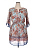 En Focus Studio Paisley Blue Casual Dress Size 14 Petite - photo 1