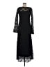 Topshop 100% Polyester Black Cocktail Dress Size 8 - photo 1