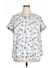 41Hawthorn Silver Short Sleeve Blouse Size 2X - photo 1