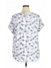 41Hawthorn Silver Short Sleeve Blouse Size 2X - photo 2
