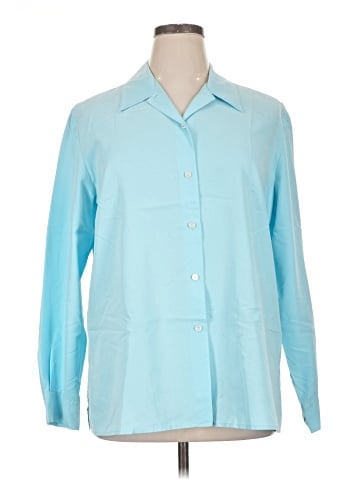 Liz Claiborne Long Sleeve Button-Down Shirt (view 1)