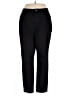 Missguided 100% Cotton Solid Black Casual Pants Size 18 - photo 1