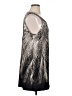Style&Co Graphic Tropical Silver Cocktail Dress Size XL - photo 4