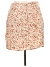 Pink Lily 100% Polyester Floral Orange Casual Skirt Size L - photo 2