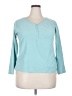 SONOMA life + style 100% Polyester Teal 3/4 Sleeve Top Size XXL - photo 1