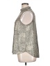 Anthropologie Metallic Silver Sleeveless Blouse Size XL - photo 5