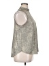 Anthropologie Metallic Silver Sleeveless Blouse Size XL - photo 4