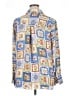 Rose + Olive 100% Polyester Print Blue Long Sleeve Blouse Size XL - photo 2