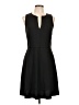 Theory 100% Polyester Solid Black Cocktail Dress Size 10 - photo 1