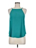 Lush 100% Polyester Teal Sleeveless Blouse Size M - photo 1