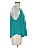 Lush 100% Polyester Teal Sleeveless Blouse Size M - photo 4