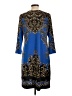 JM Collection Paisley Blue Cocktail Dress Size L (petite) - photo 2