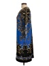 JM Collection Paisley Blue Cocktail Dress Size L (petite) - photo 5
