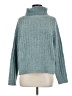 William Rast Teal Turtleneck Sweater Size M - photo 1