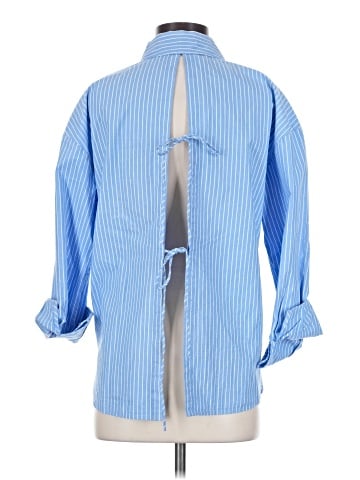 Abercrombie & Fitch 3/4 Sleeve Button-Down Shirt (view 2)