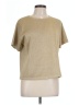 Assorted Brands Metallic Gold Short Sleeve Top Size L - photo 1
