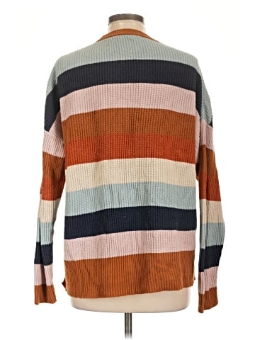 Madewell Thompson Pocket Pullover Sweater in Rainbow Stripe (view 2)