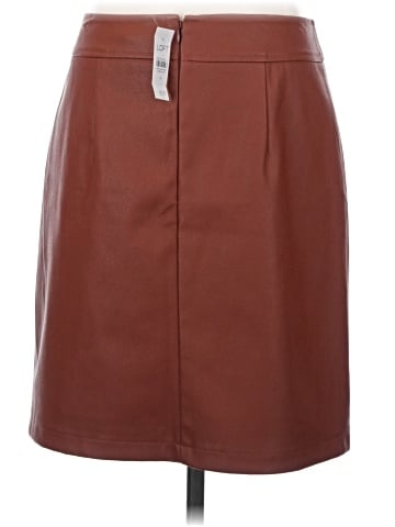 Ann Taylor LOFT Faux Leather Skirt (view 2)