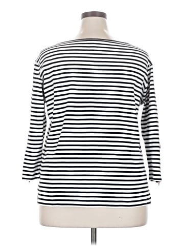 Joan Vass 3/4 Sleeve T-Shirt (view 2)