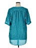 Worthington 100% Polyester Polka Dots Teal 3/4 Sleeve Blouse Size XL - photo 2