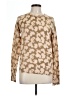 Equipment Animal Print Tan Pullover Sweater Size L - photo 1